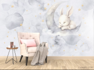 Фотообои Зайка и луна - 4