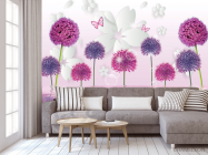 Фотообои 3д одуванчики - 3