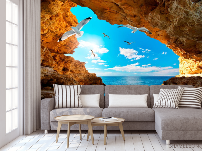 Фотообои Ущелье с птицами - 3