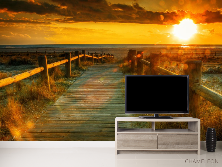 Фотообои Дорога на закате - 2