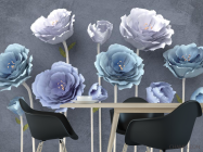 Фотошпалери красиві Сині квіти - 1