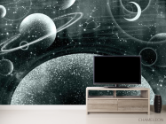 Фотообои Дизайнерские планеты коричневый оттенок - 2