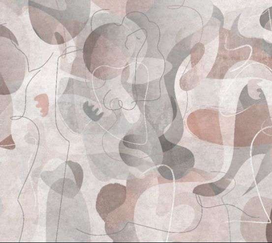 Фотошпалери Геометричні силуети червоні Фотошпалери Геометричні силуети червоні 34386