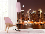 Фотошпалери Нічний причал, будинки NY - 4