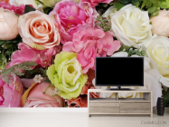 Фотообои цветы из ткани - 2