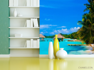 Фотошпалери Хатини посеред моря - 3