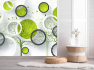 Фотошпалери Кола і зелені дерева - 2