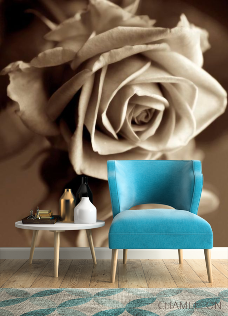 Фотообои Роза сепия - 4