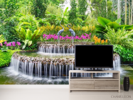 Фотообои фонтан с цаплями - 2