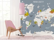 Сіра карта зі звірами англійською - 4