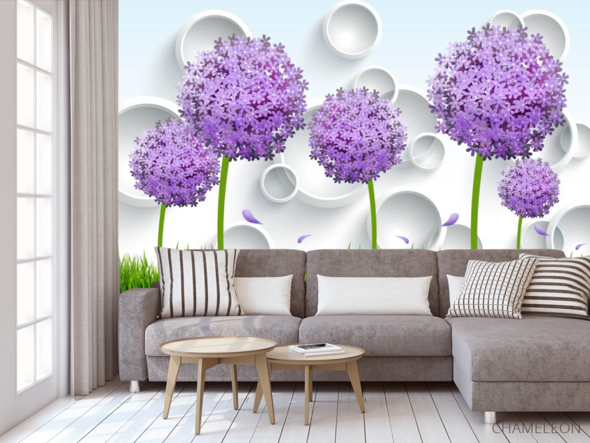 Фотообои Цветы 3д - 3