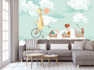 Фотообои Животные на велосипеде - 3