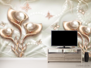 Фотообои Абстрактные цветы 3d - 2