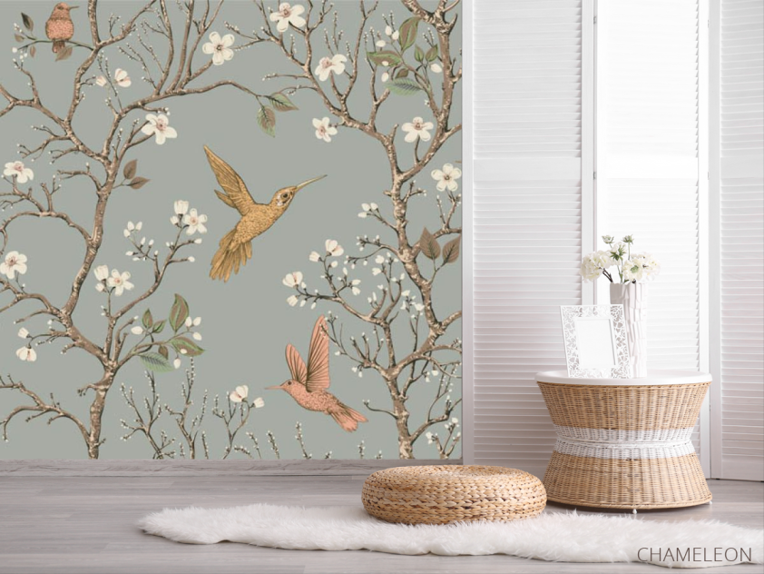 Фотошпалери птиці та гілки - 2