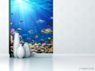 Фотообои Солнечные лучи под водой - 1