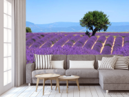 Фотообои сиреневое поле - 3