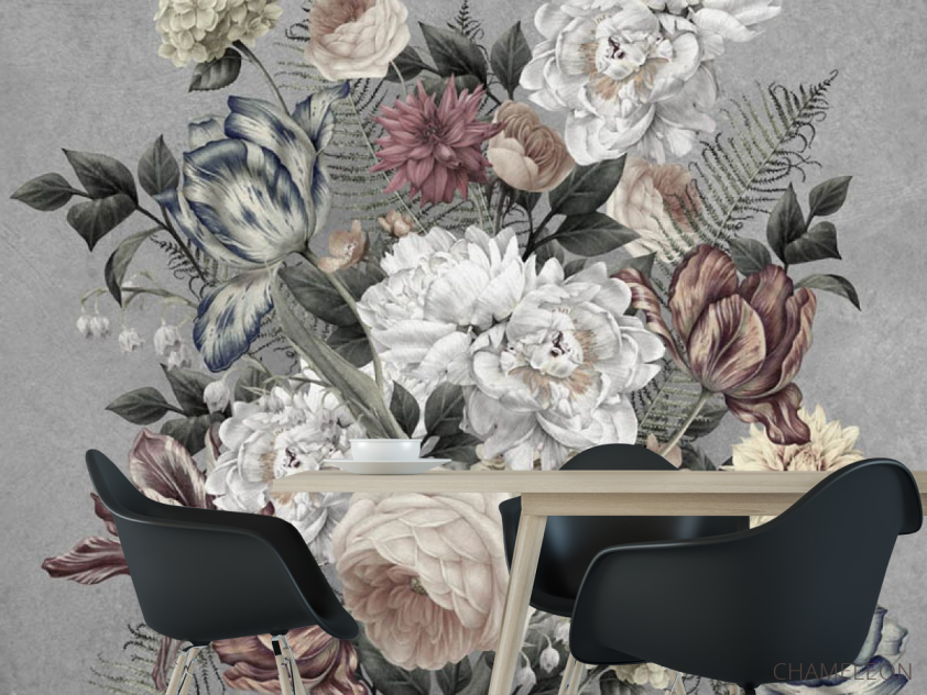 Фотошпалери Вінтажні квіти - 1