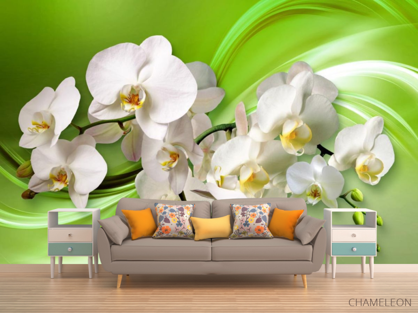 Фотообои 3д орхидеи - 1
