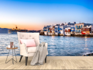 Фотообои пароход на берегу вечернего моря - 4