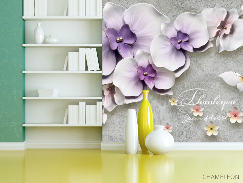 Фотошпалери порцелянові квіти - 3