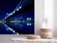 Фотошпалери Міст вода ніч New York - 2