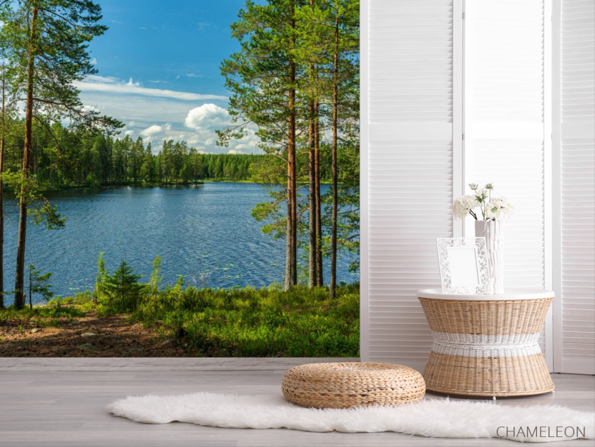 Фотошпалери Озеро в лісі - 2