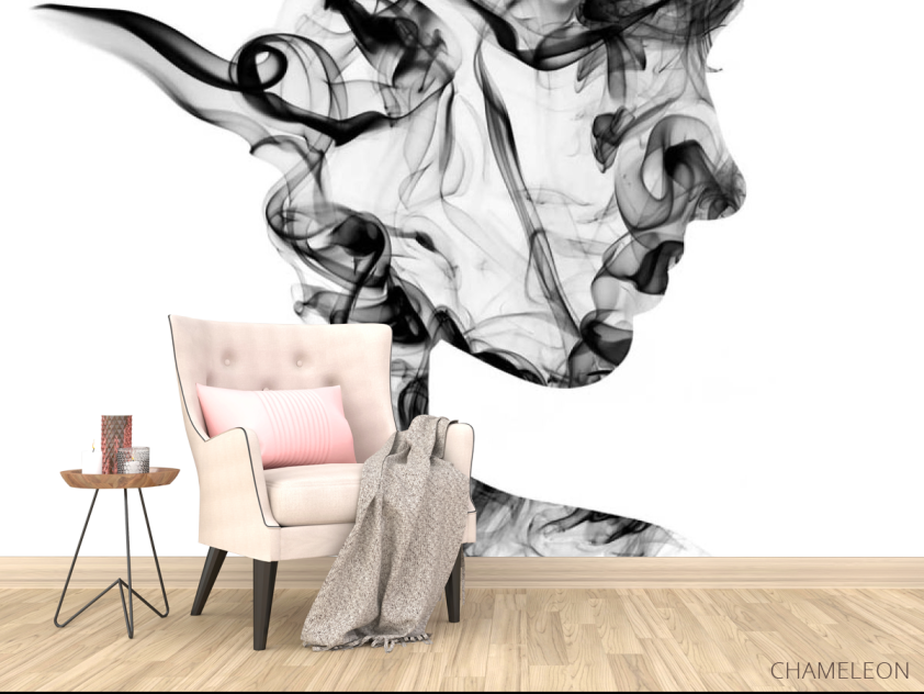 Фотообои Силуэт из дыма 3д - 4
