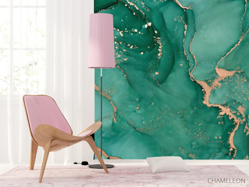 Фотошпалери Бірюзовий флюїд - 4