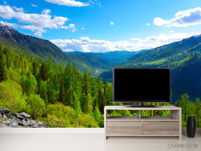 Фотообои Через горы, лес - 2