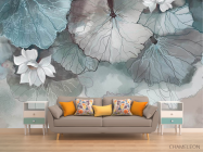 Фотообои Акварельные лотосы - 1