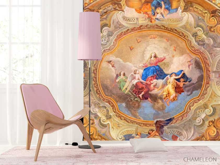 Фотошпалери Антична фреска на стелю - 4