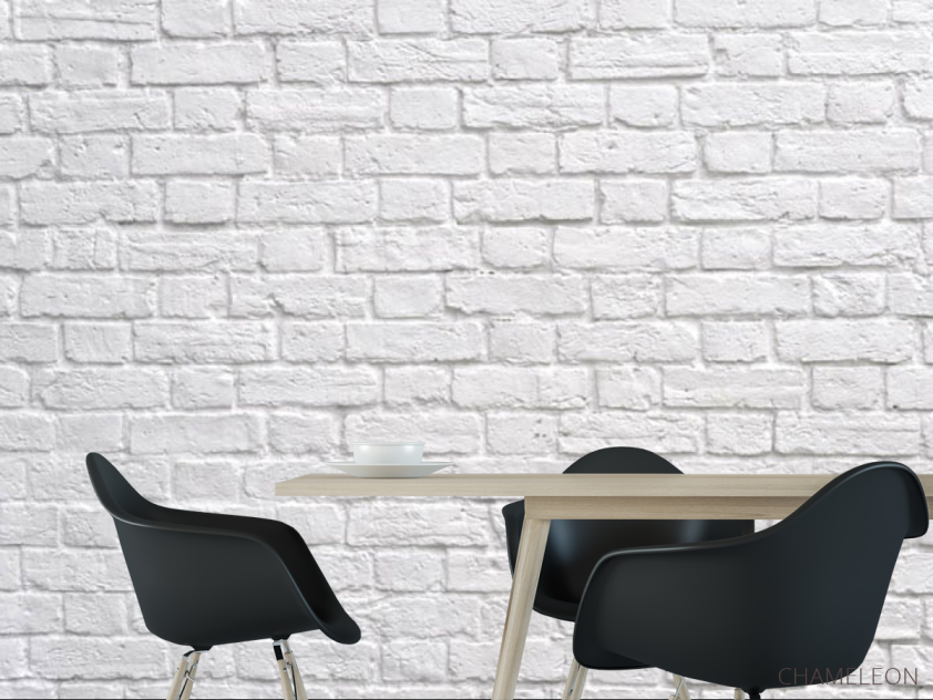 Фотошпалери Біла цегляна стіна - 1