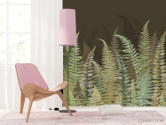 Фотошпалери листя папороті зелені - 4