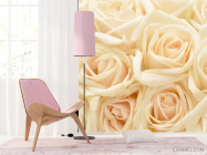 Фотошпалери кремові троянди - 4