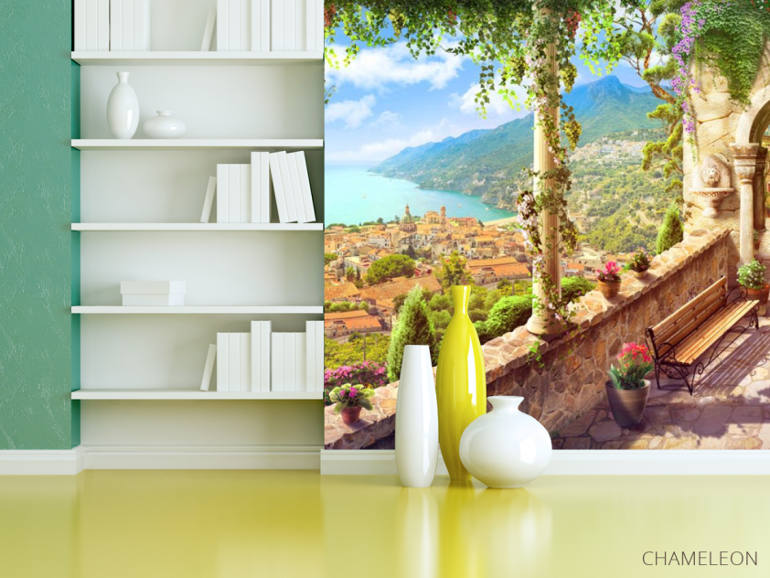 Фотошпалери Фреска вид на узбережжі - 3