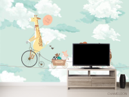 Фотообои Животные на велосипеде - 2