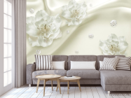 Фотообои Цветы на полотне - 3