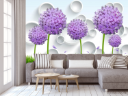 Фотообои Цветы 3д - 3