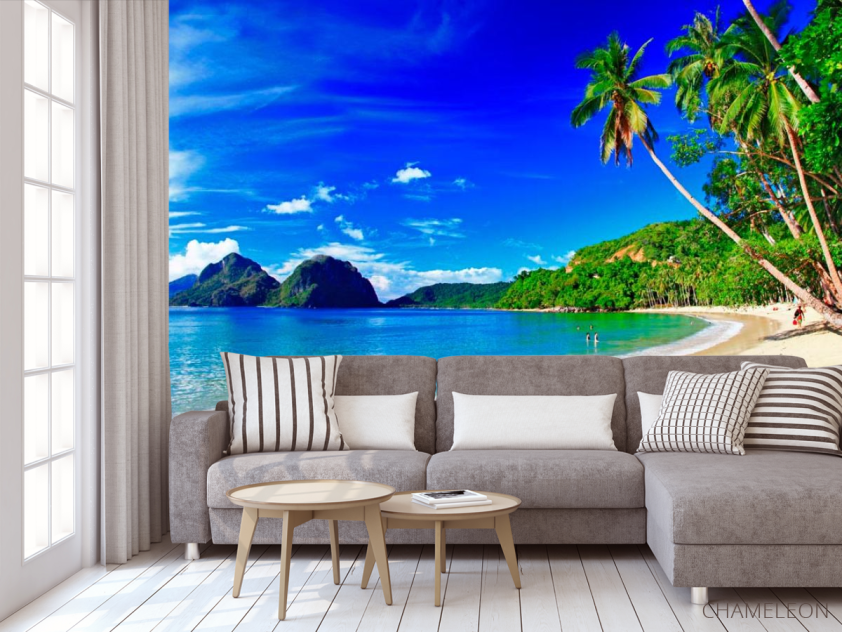 Фотообои Пляж и люди - 3