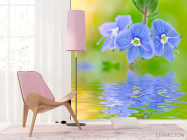 Фотообои Голубые цветы - 4