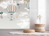 Фотообои Слон на воздушном шаре - 2