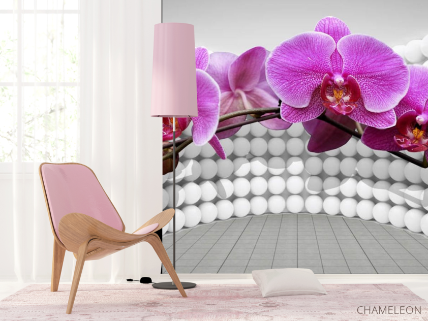 Фотошпалери 3Д орхідея - 4