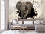 3д фотообои Слон - 3