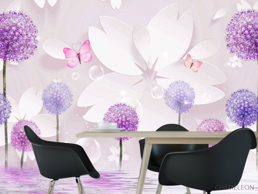 Фотошпалери Фреска ставок з павичем - 1