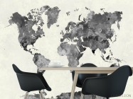 Фотошпалери Акварельна карта - 1