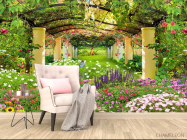 Фотообои Колонны в саду - 4