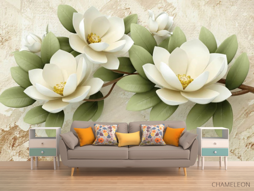 Фотообои 3d лотосы - 1