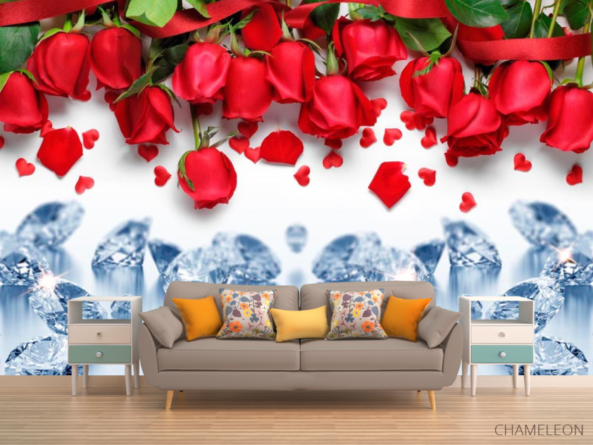 Фотообои Роза с алмазом - 1