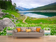 Фотообои Берег, цветы - 1