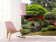 Фотошпалери струмочок біля будинку - 4